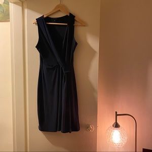 Stitchfix Navy Faux Wrap Dress Large